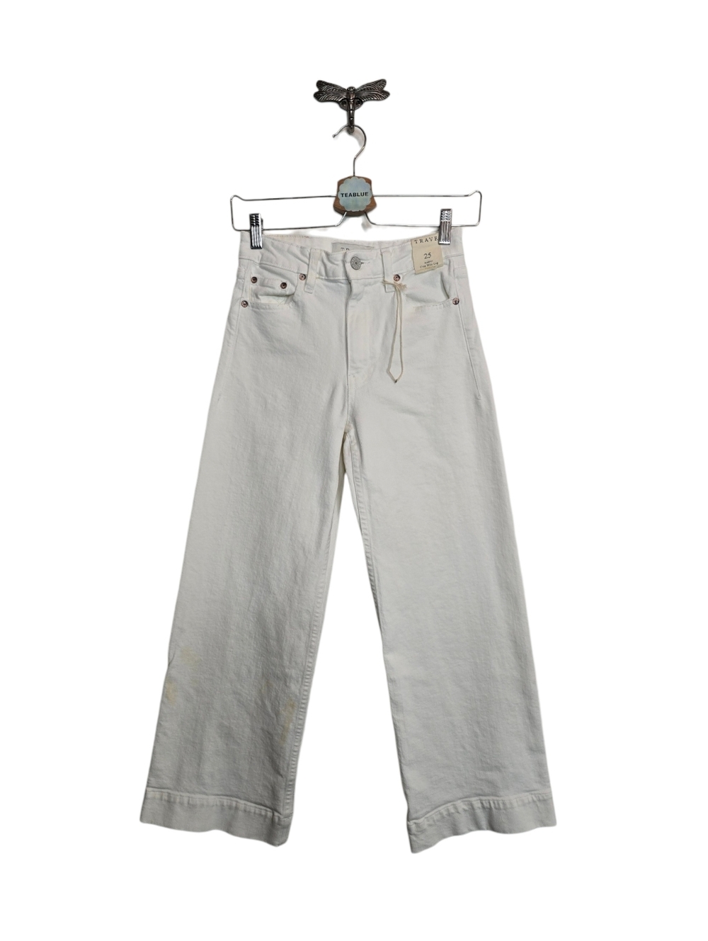 Trave Audrey Crop Wide Leg High Waisted Jean In Big Empty Size 25 - Picture 2 of 15